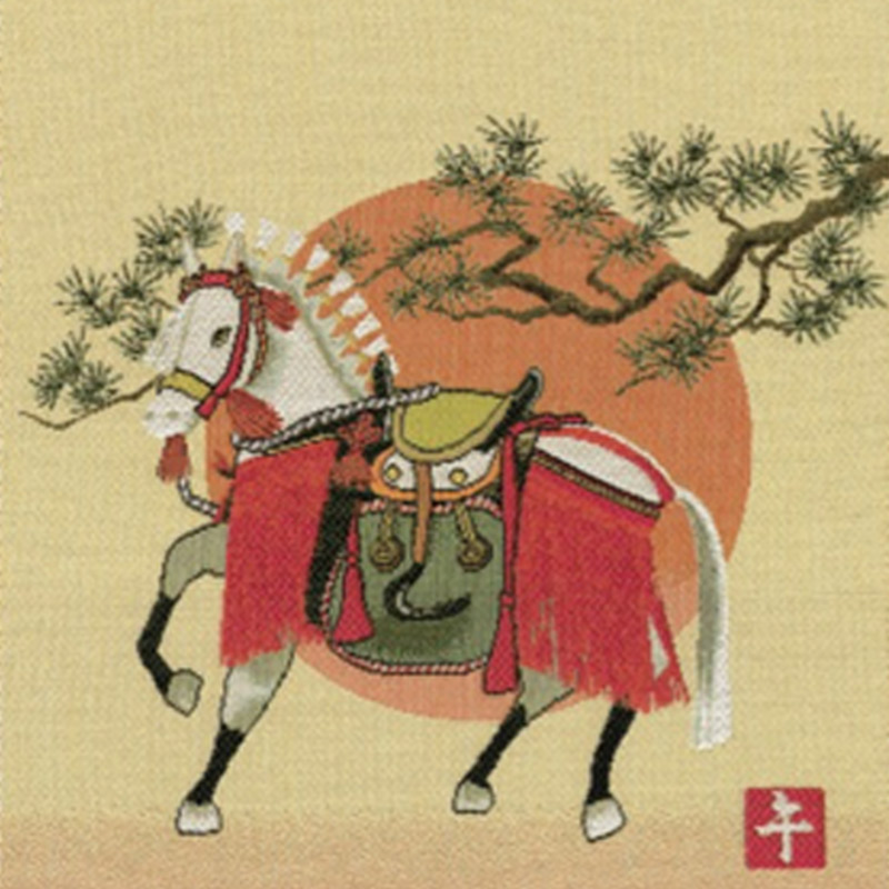 2026年　川島織物セルコン　新唐錦織カレンダー「飾り馬」