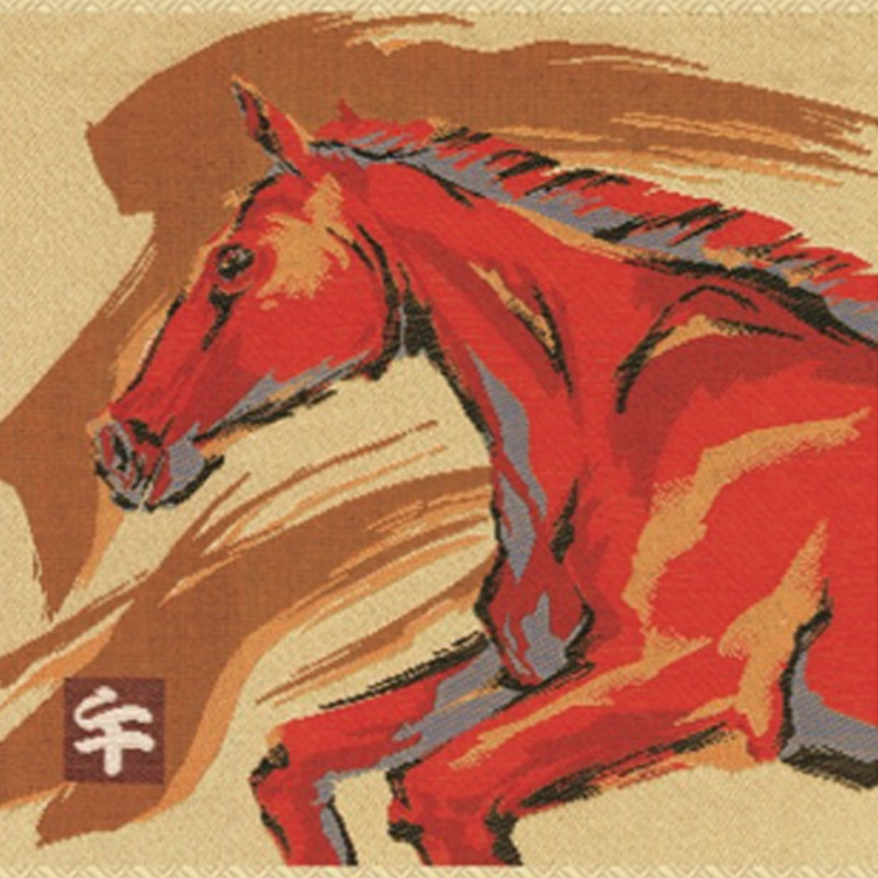 川島織物セルコン 2026年 京都 西陣織 唐錦織カレンダー駿馬(しゅんめ)