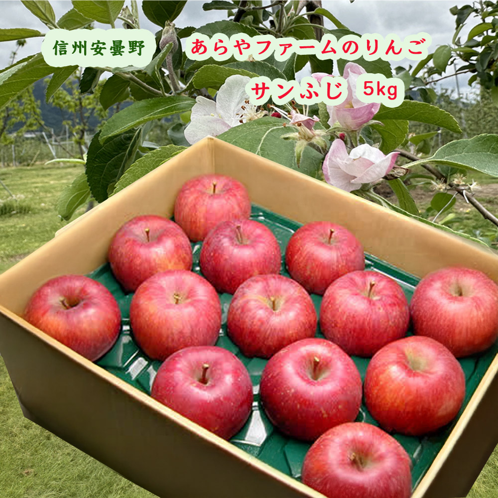 あらやファームのりんご　サンふじ