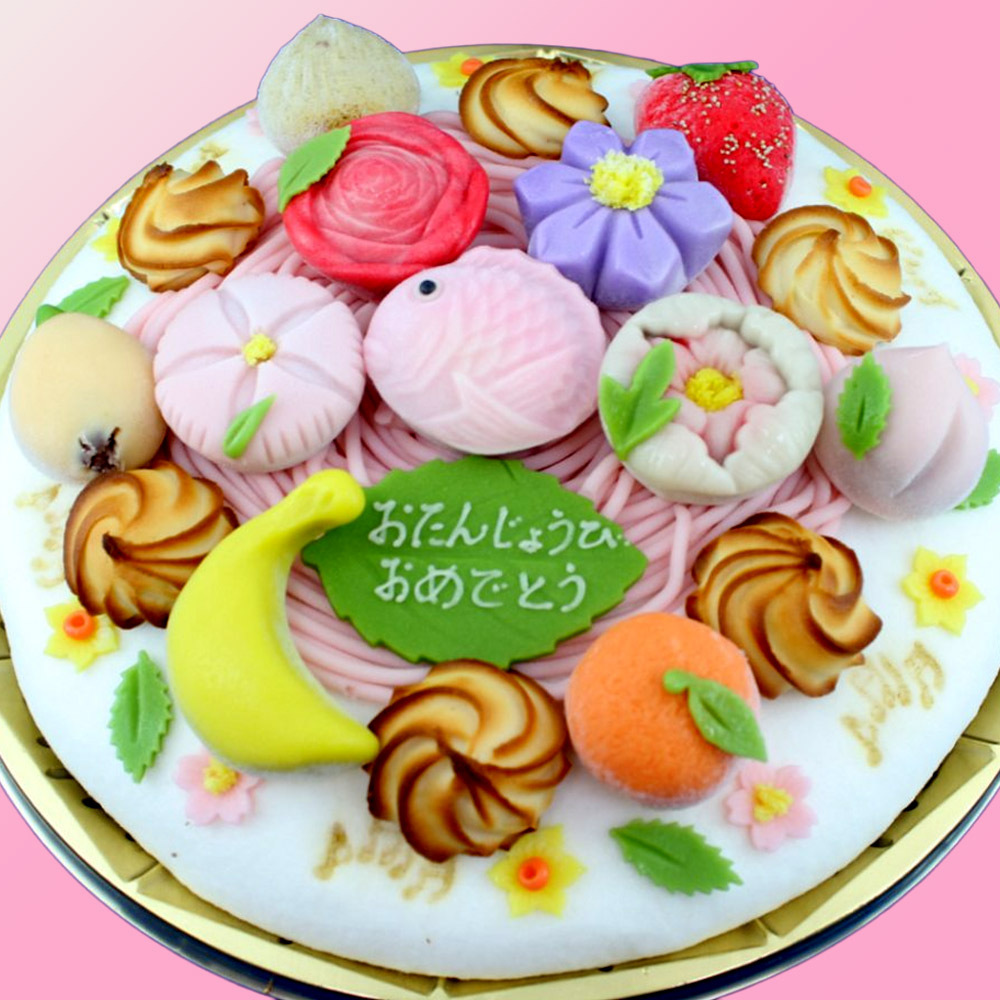 幸成堂　和菓子のデコレーションケーキ
