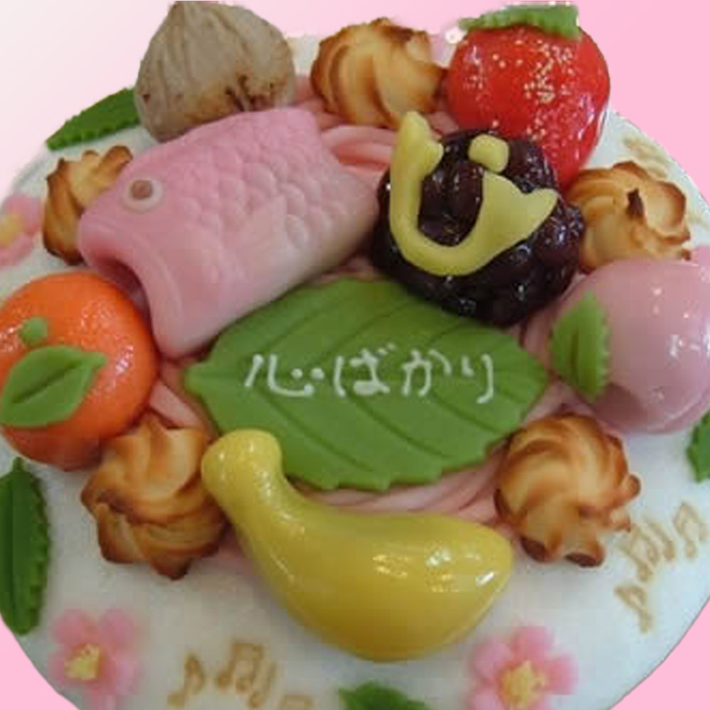 幸成堂　和菓子のデコレーションケーキ