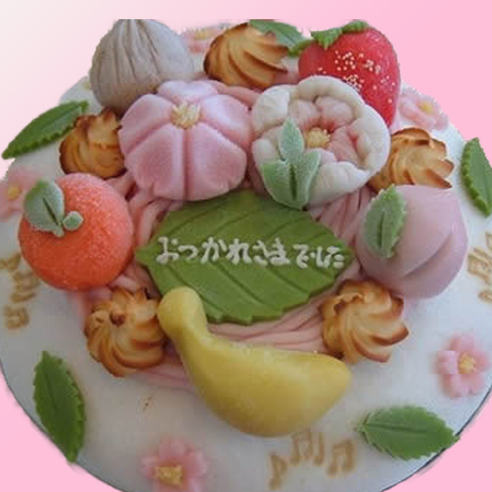 幸成堂　和菓子のデコレーションケーキ