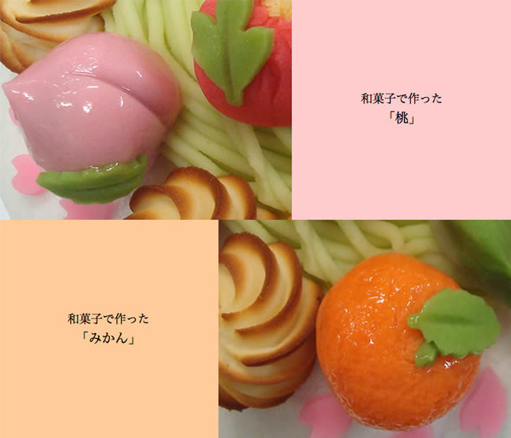 幸成堂　和菓子のデコレーションケーキ